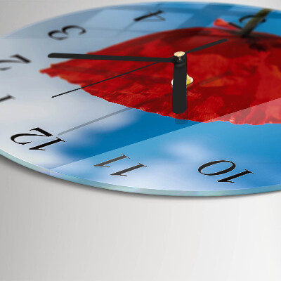 Round wall clock Poppy