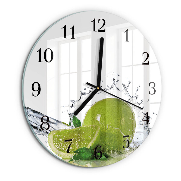 Round wall clock Limewater