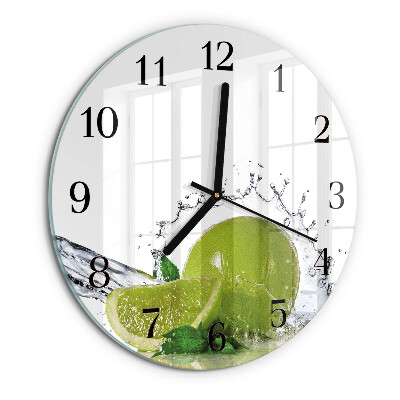 Round wall clock Limewater