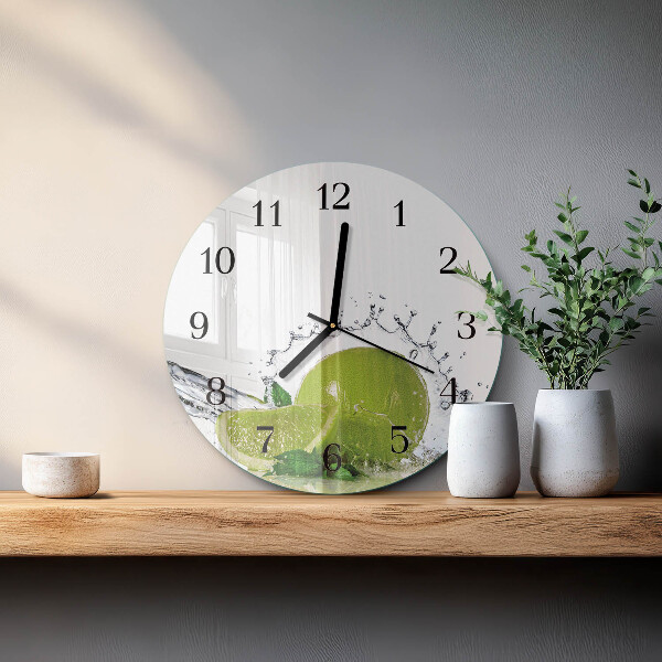Round wall clock Limewater