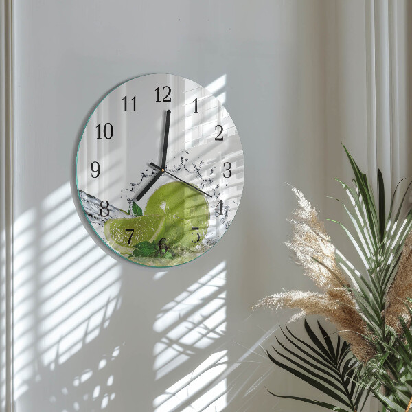 Round wall clock Limewater