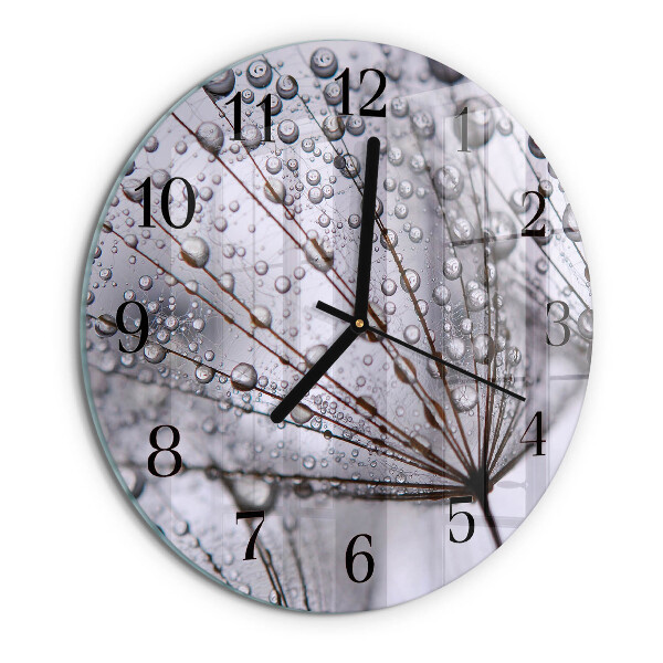 Round wall clock Dandelion