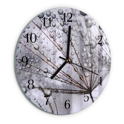Round wall clock Dandelion
