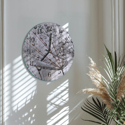 Round wall clock Dandelion