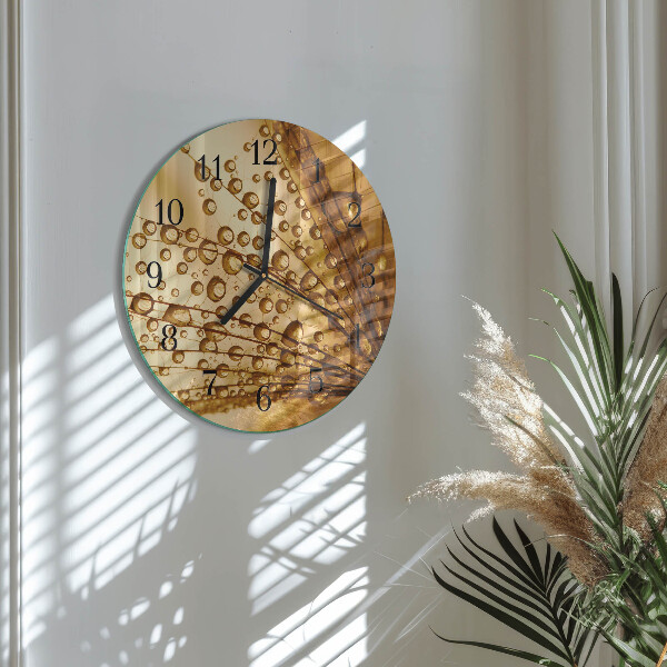 Round wall clock Dandelion