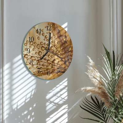 Round wall clock Dandelion