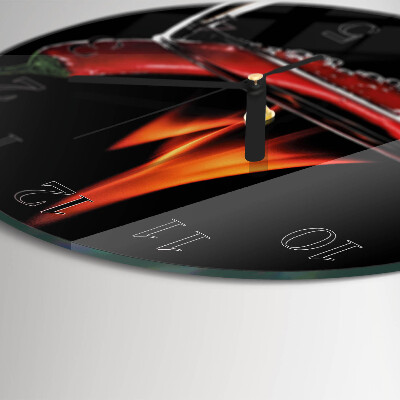 Round wall clock Chili Fire