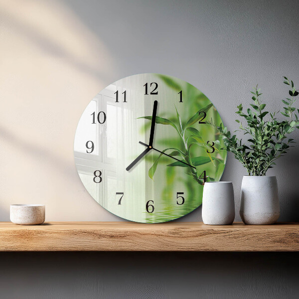 Round wall clock Bamboo