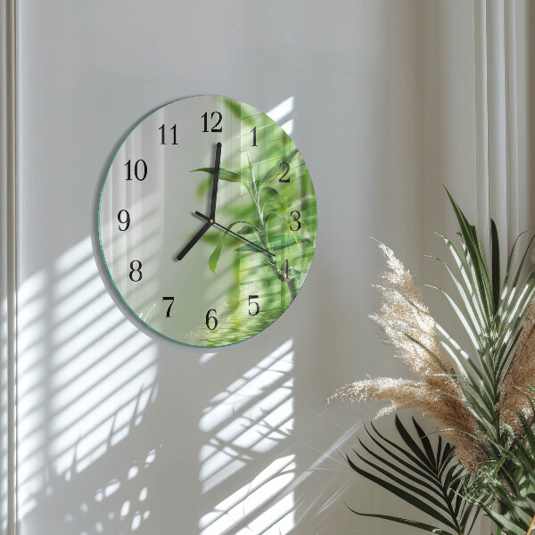 Round wall clock Bamboo