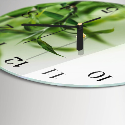 Round wall clock Bamboo