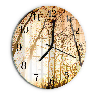 Round wall clock Trees