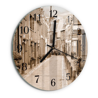 Round wall clock Sepia Avenue