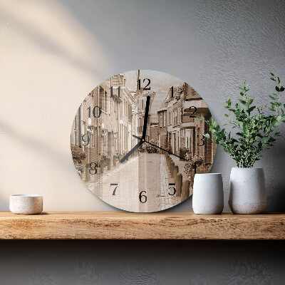 Round wall clock Sepia Avenue