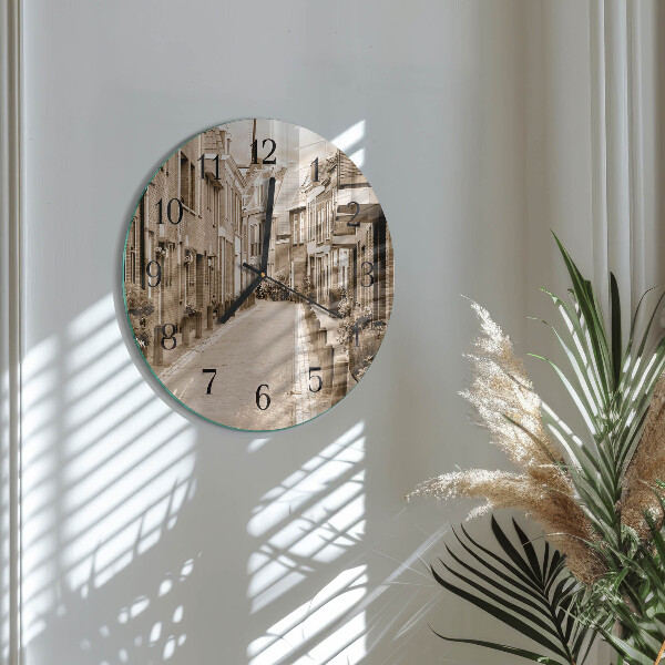 Round wall clock Sepia Avenue