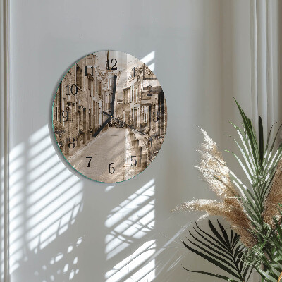 Round wall clock Sepia Avenue