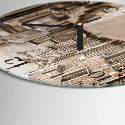 Round wall clock Sepia Avenue