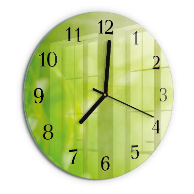 Round wall clock Grass