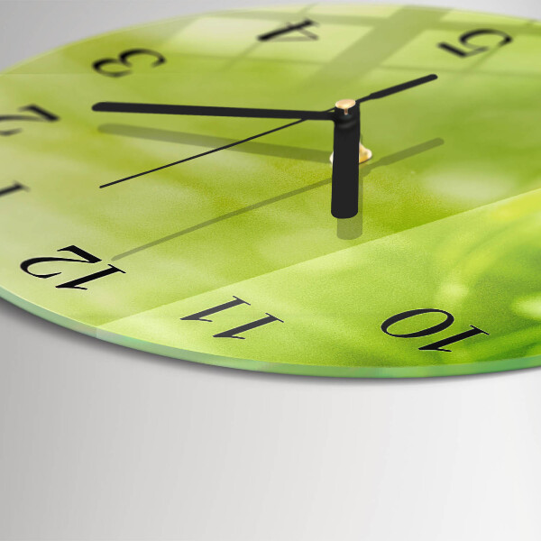 Round wall clock Grass