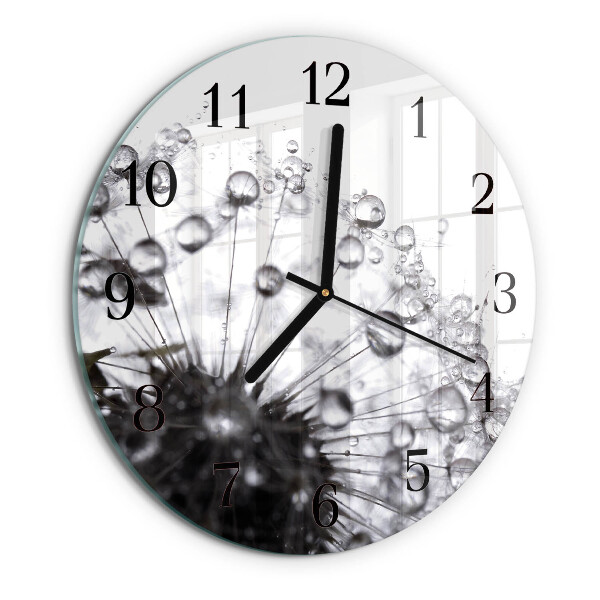 Round wall clock Dandelion