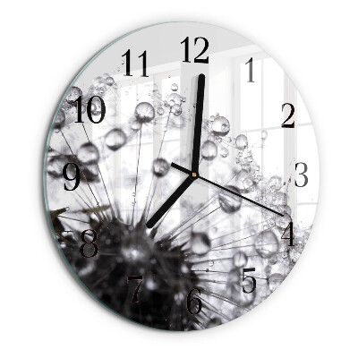 Round wall clock Dandelion