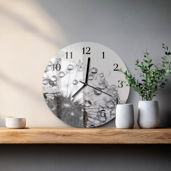 Round wall clock Dandelion