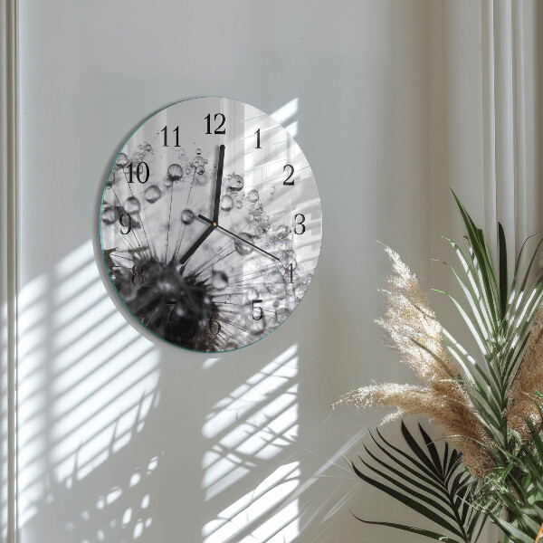 Round wall clock Dandelion