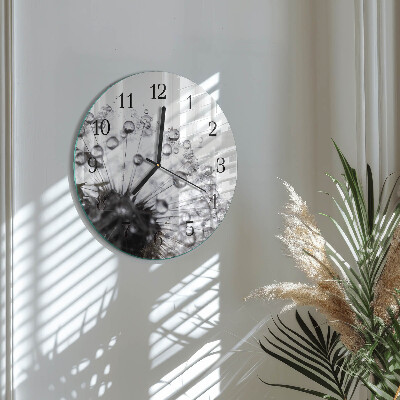 Round wall clock Dandelion