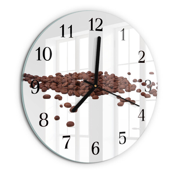 Round wall clock Coffee Beans
