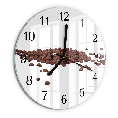 Round wall clock Coffee Beans