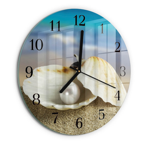 Round wall clock Shell Pearl
