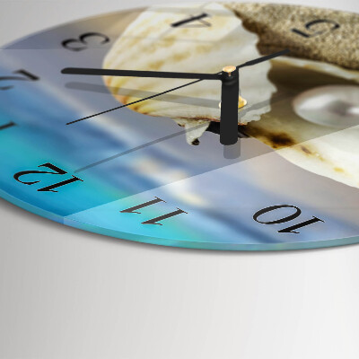 Round wall clock Shell Pearl