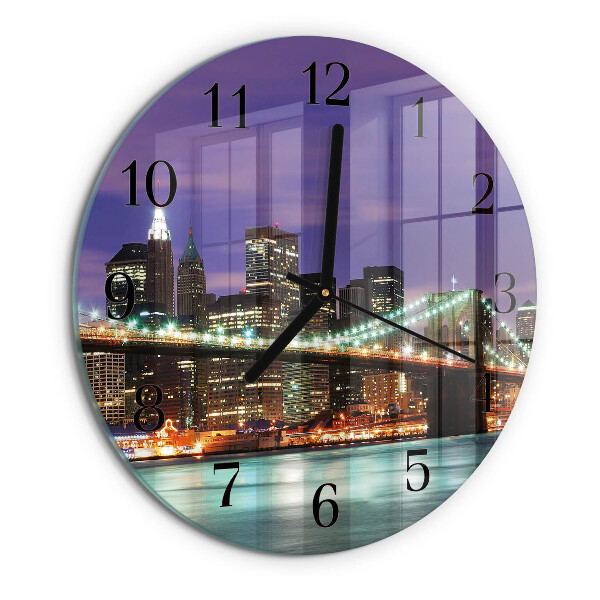Round wall clock Horizon Bridge
