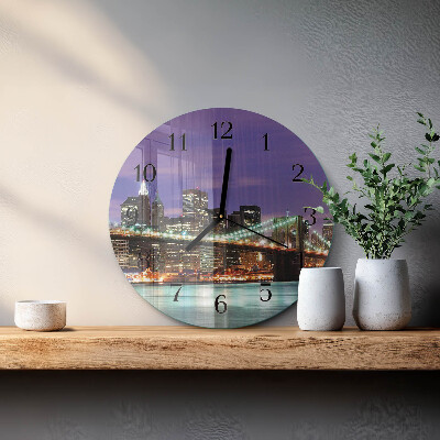 Round wall clock Horizon Bridge