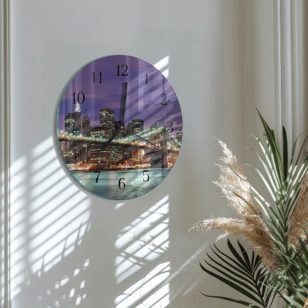 Round wall clock Horizon Bridge