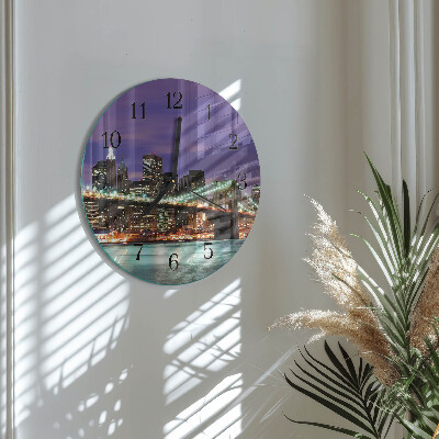 Round wall clock Horizon Bridge