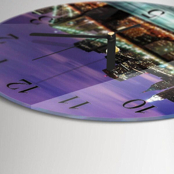 Round wall clock Horizon Bridge