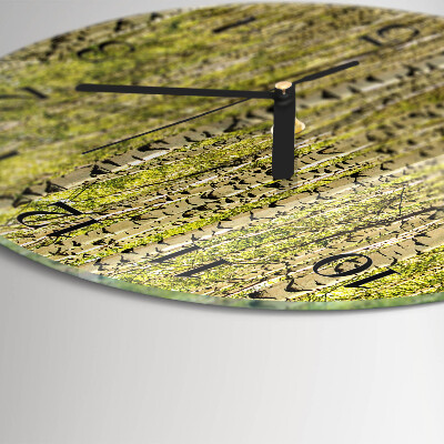Round wall clock Birch Forest