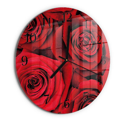 Round wall clock Roses