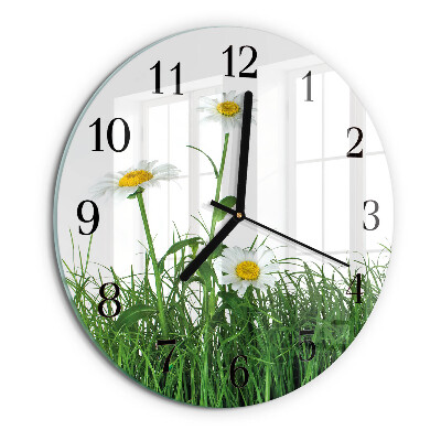 Round wall clock Daisies