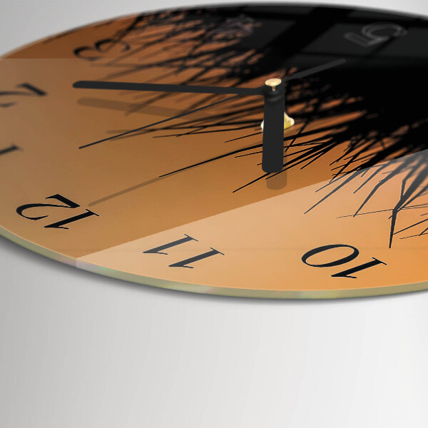 Round wall clock Grass