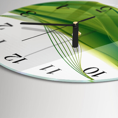 Round wall clock Abstract Lines