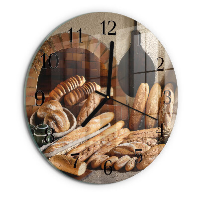 Round wall clock Bread