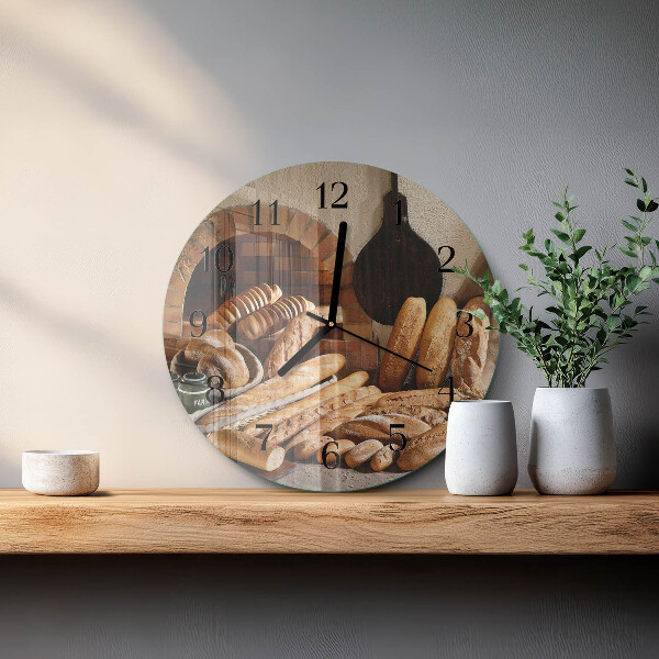 Round wall clock Bread