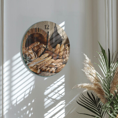Round wall clock Bread