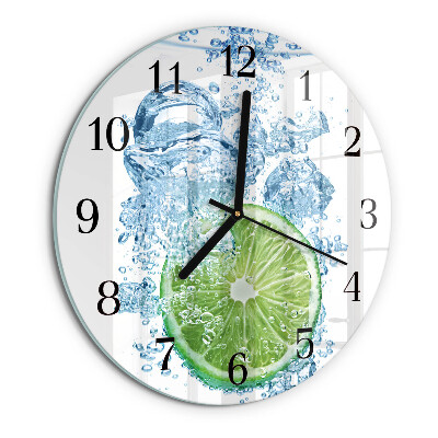 Round wall clock Calcium carbonate