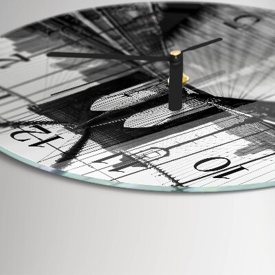 Round wall clock Bridge