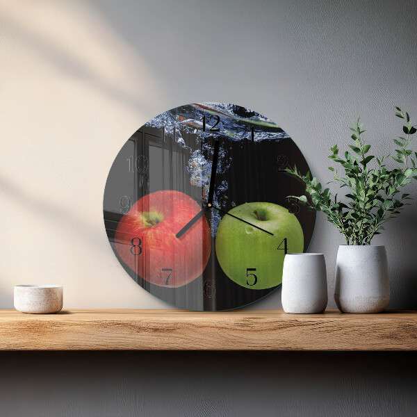 Round wall clock Apples