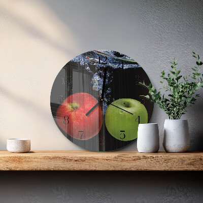 Round wall clock Apples