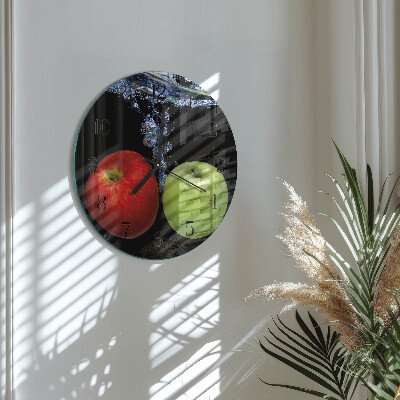 Round wall clock Apples
