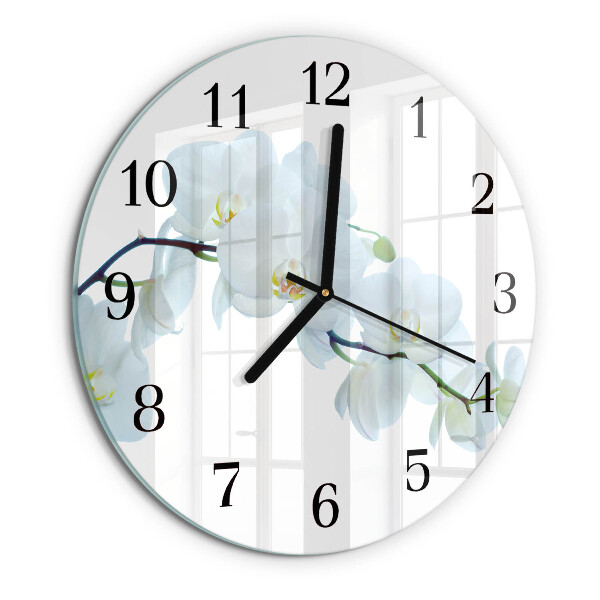 Round wall clock Orchid